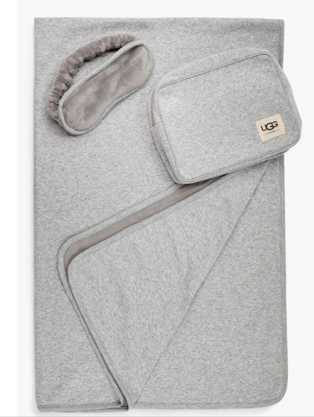 Ugg Duffield Eye Mask, Pouch, And Blanket Travel Set